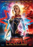Kenzie on the cover of the movie Captain Marvel XXX: An Axel Braun Parody
